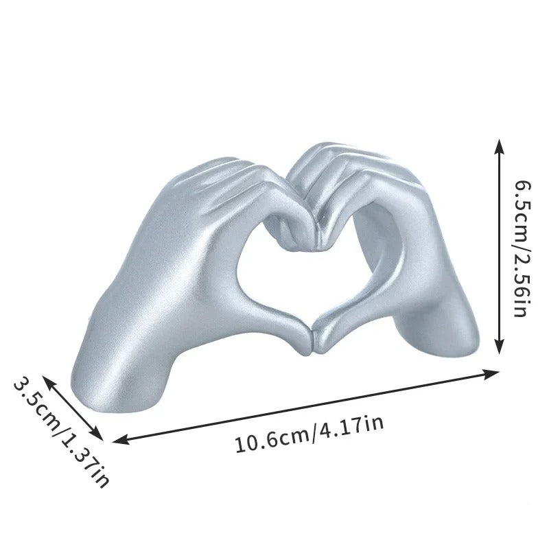 Modern Resin Love Hands Statue