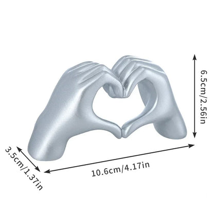 Modern Resin Love Hands Statue