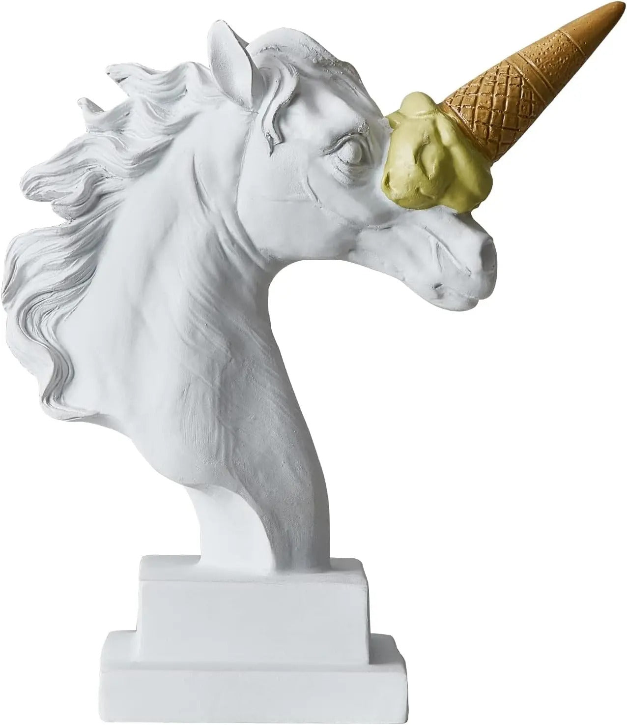 Horse Head Ice Cream Humoristic Statue