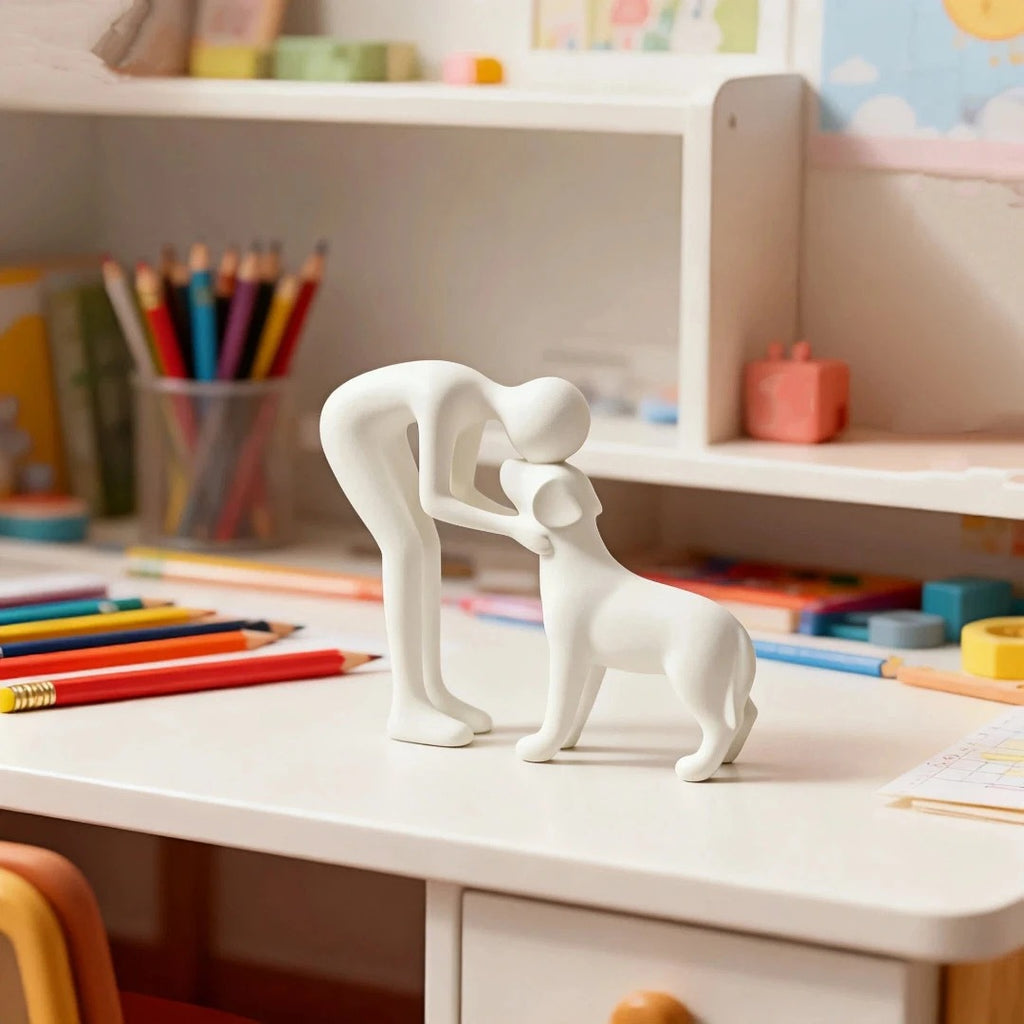 Man & Best Friend Statue