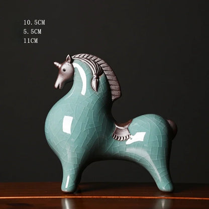 Ceramic Feng Shui Lucky Horse Statue