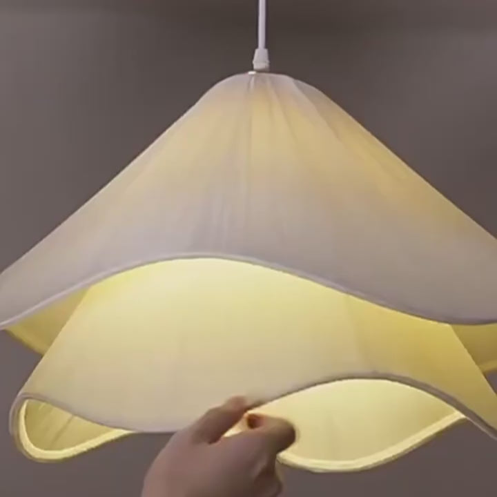 Nordic Petal Fabric LED Pendant Light