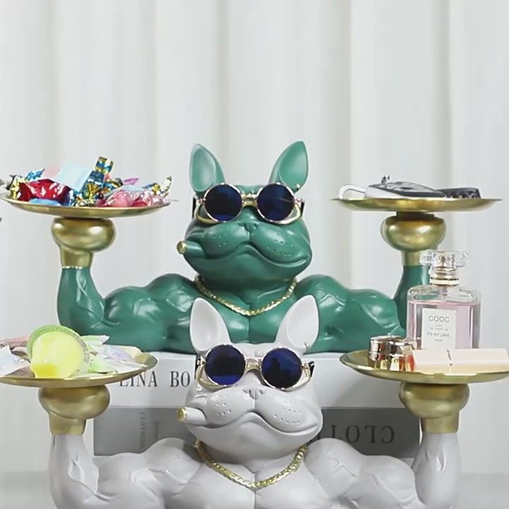 Cool Muscular Dog Double Tray