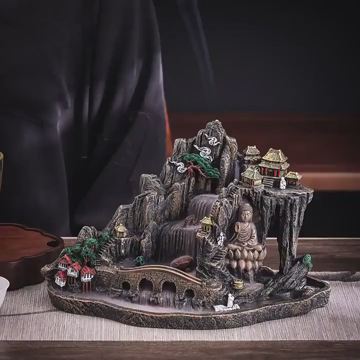 Mountain Temple Incense Burner