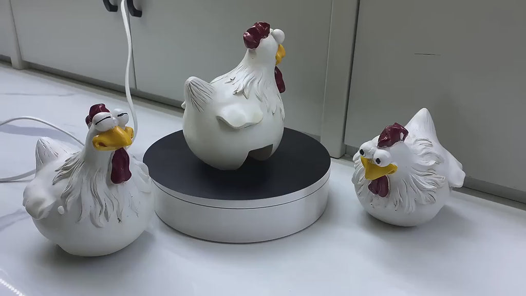 Funny Chicken Fence Decoration Statue