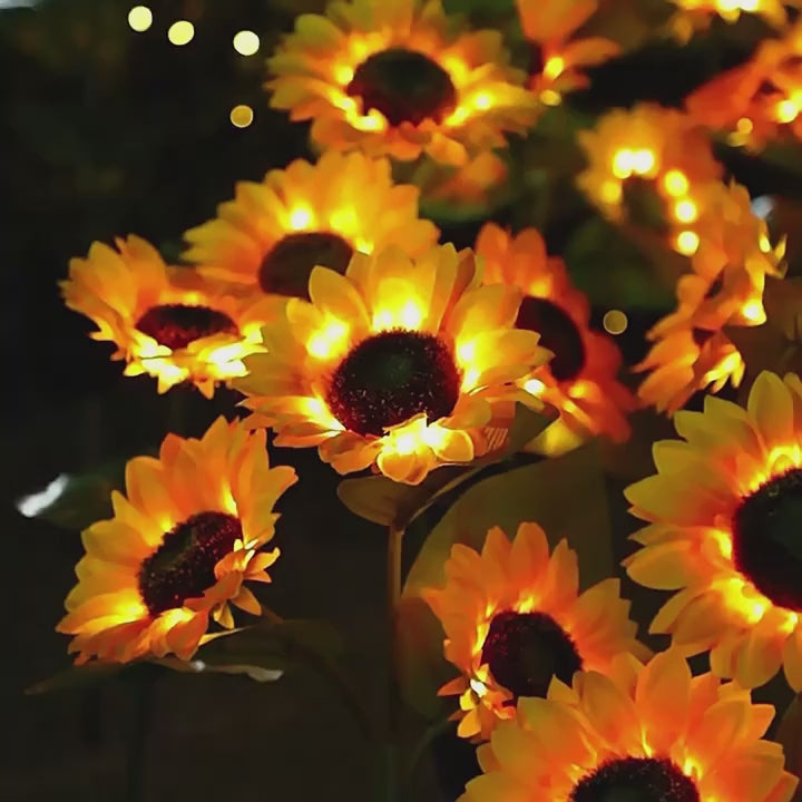 Solar Sunflower Garden Light Decoration