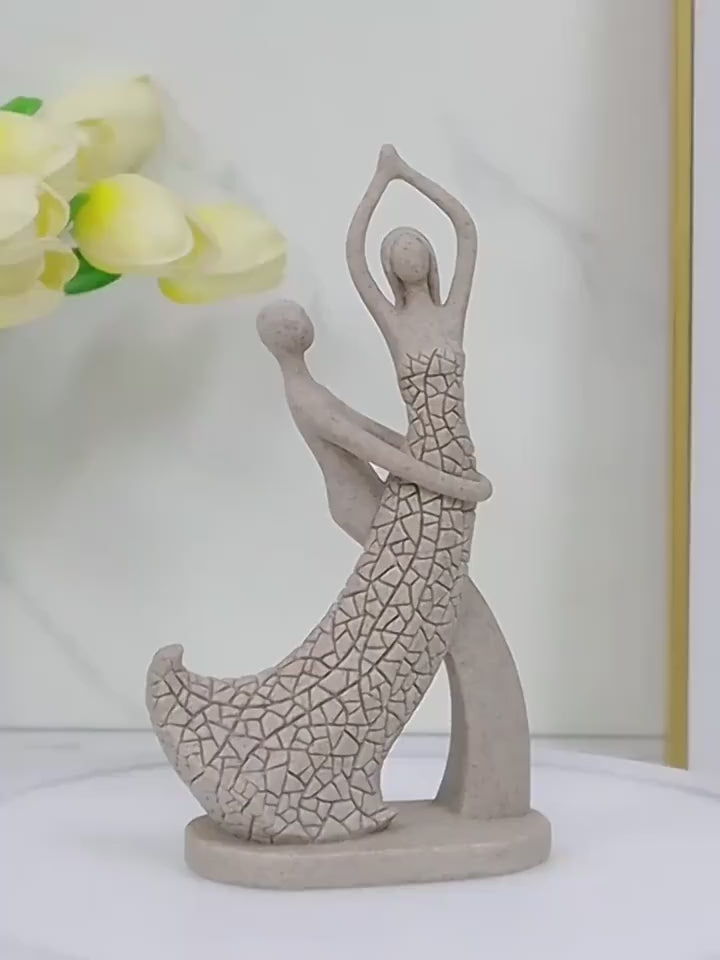 Abstract Dancers Couple Sculpture