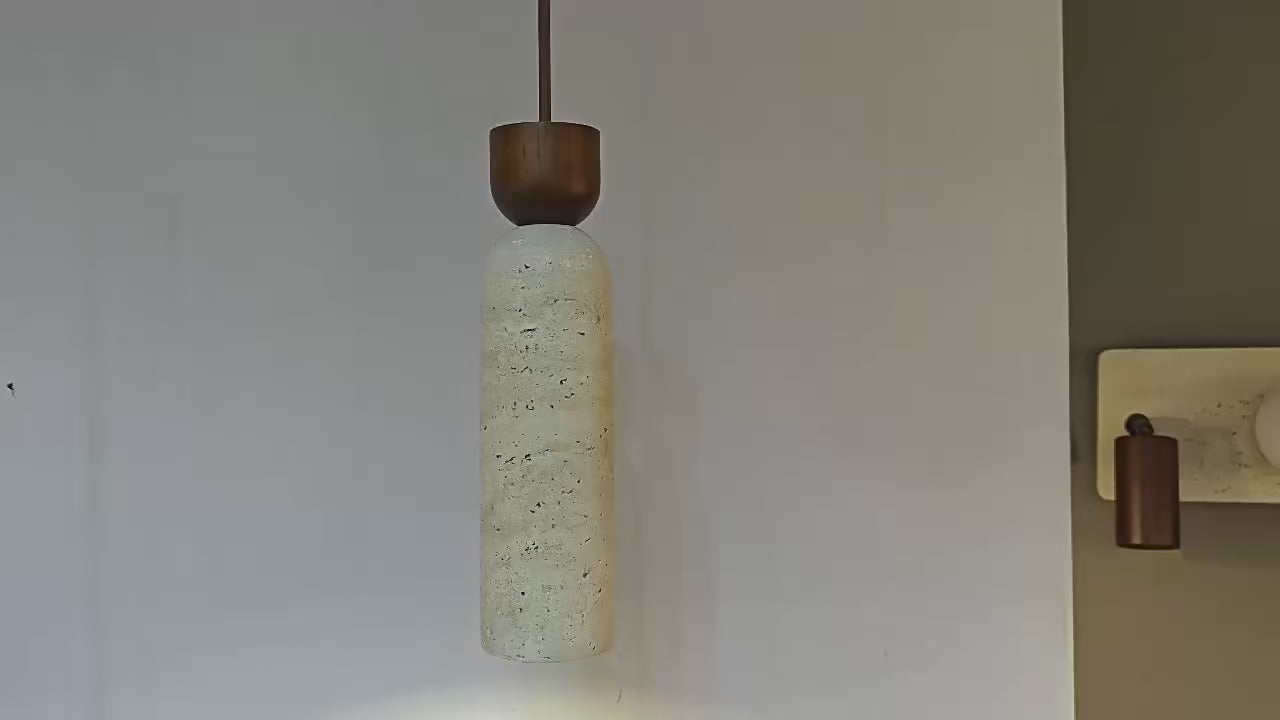 Nordic Travertine Drop LED Pendant Light