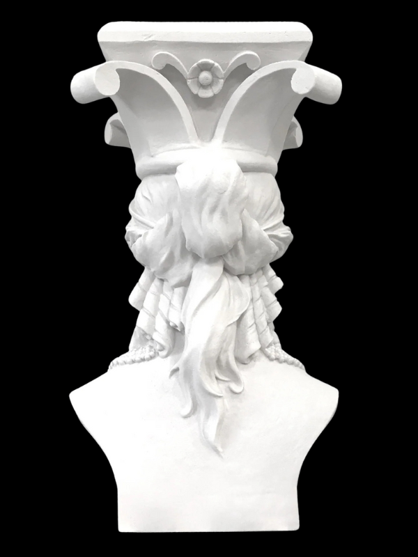 Caryatid Column Bust Sculpture