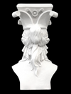 Caryatid Column Bust Sculpture