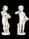 Neoclassical Children Pair Statue